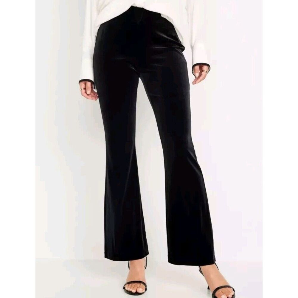 Old Navy Women's XS Pants Extra High-Waisted Taylor Trouser Velvet NWT 27x30